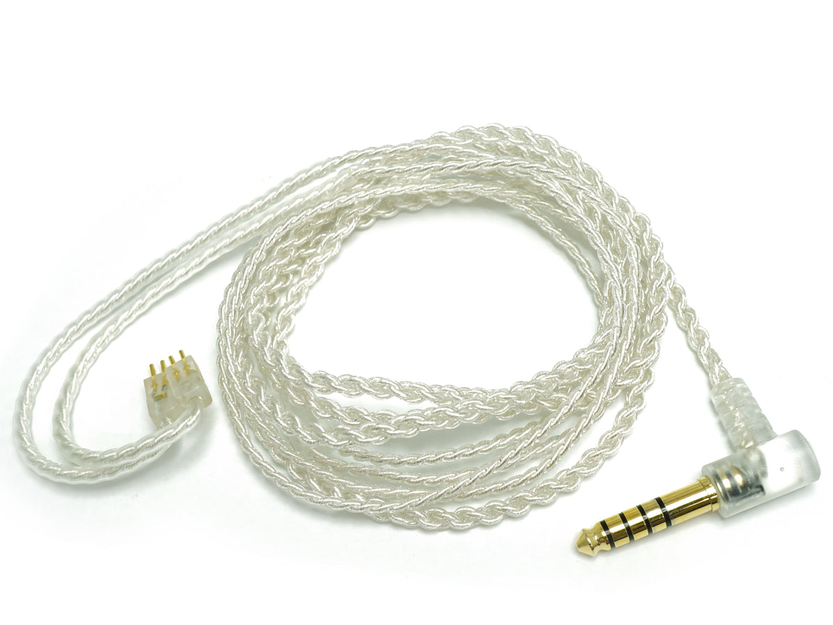 4.4mm5極127㎝クリアバランスケーブル（2pin仕様）ライトアングルタイプL型