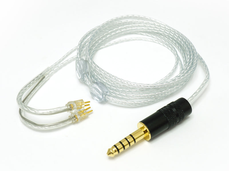 4.4mm5極HG127cmクリアバランスケーブル（2pin仕様）