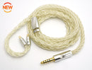 4.4mm5極純銀127cmクリアバランスケーブル（2pin仕様）