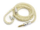 4.4mm5極純銀127cmクリアバランスケーブル（2pin仕様）